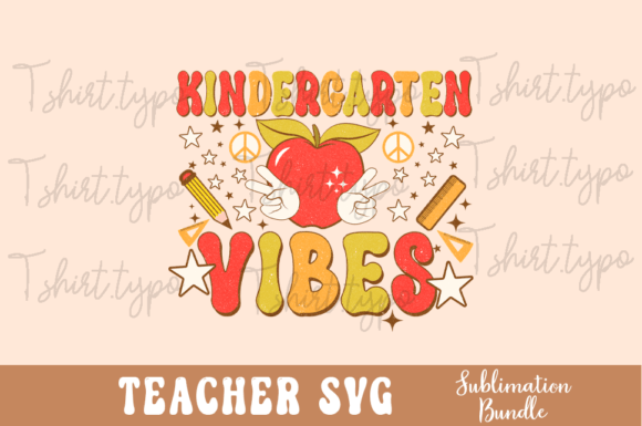 Kindergarten Teacher Vibes SVG Png Review
