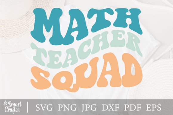 Math Teacher Squad SVG Wavy Design Review