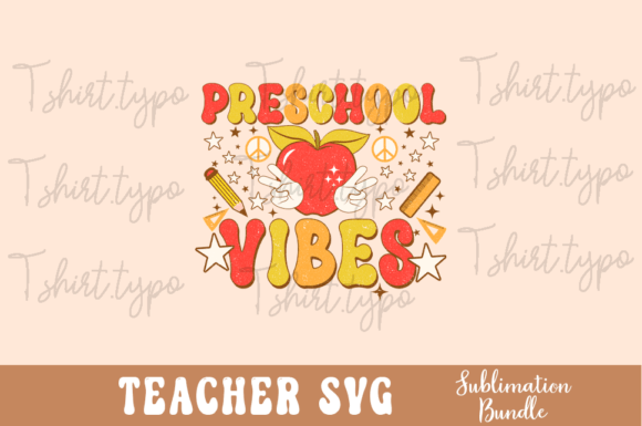 Preschool Teacher Vibes SVG Png: A Stitch Test