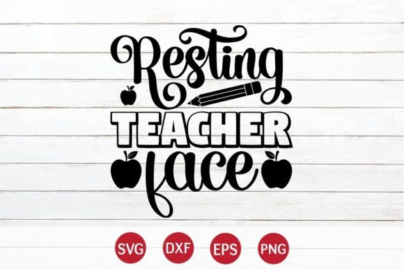 Resting Teacher Face SVG Design Review