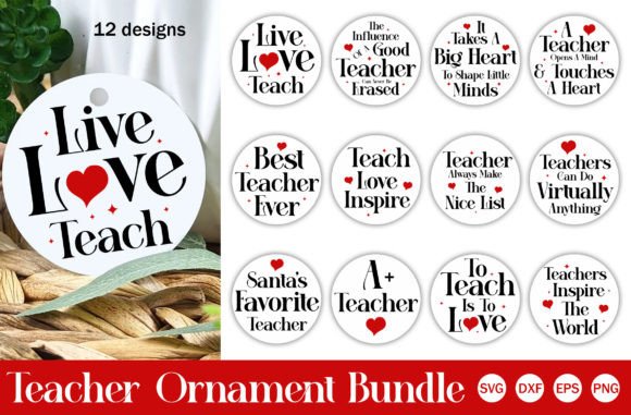Teacher Ornament SVG Bundle: A Designer's Review