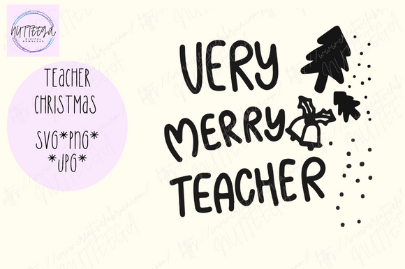 Very Merry Teacher Christmas SVG: An Embroidery Review